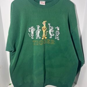 Disney Green Tigger Crewneck Sweater